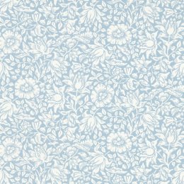 Morris & Co Mallow Powder Blue Wallpaper