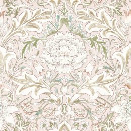 Morris & Co Simply Severn Cochineal & Willow Wallpaper