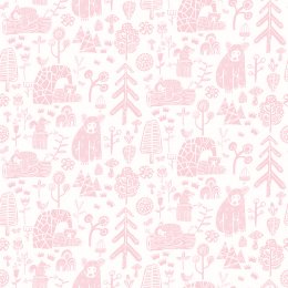 ohpopsi Honeywood Bears Petal Wallpaper WGU50147W