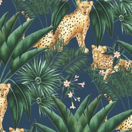 ohpopsi Jungle Cheetah Ink Wallpaper WLD53106W