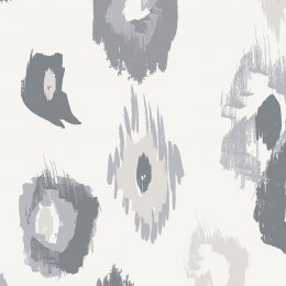 ohpopsie Animal Ikat Wilderness White/Stone Wallpaper WLD53119W