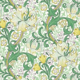 Morris & Co Golden Lily Secret Garden Wallpaper