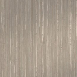 Flat image of Abigail Ahern Linear Luxe Deep Greige wallpaper in rich brown with metallic detailing