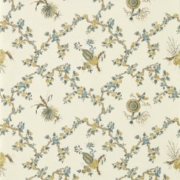 Sanderson Trelliage Chamomile/Chalk Wallpaper