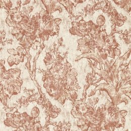 Sanderson Fringed Tulip Toile Putty Wallpaper