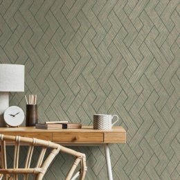 Decorline Ember Emerald & Gold Wallpaper