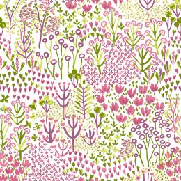 A Street Prints Pasture Pink & Purple Wallpaper