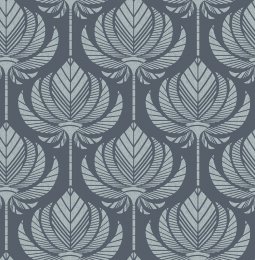 A Street Prints Palmier Navy Wallpaper