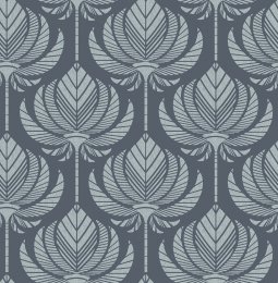 A Street Prints Palmier Navy Wallpaper