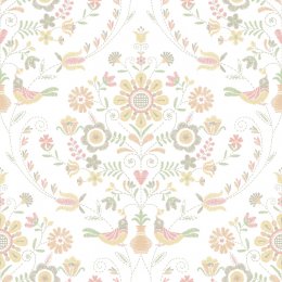 A Street Prints Britt Red & Blue Wallpaper