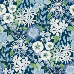 A Street Prints Karina Light Grey and Blue Wallpaper