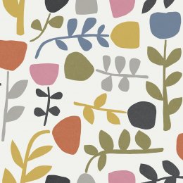 A Street Prints Juni Pink & Orange Wallpaper