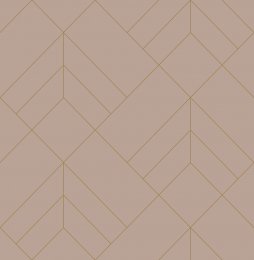 A Street Prints Sander Blush & Gold Wallpaper