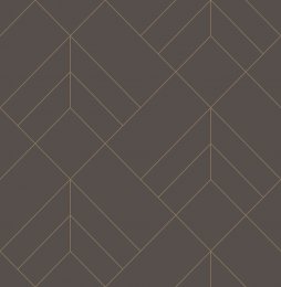 A Street Prints Sander Brown & Gold Wallpaper