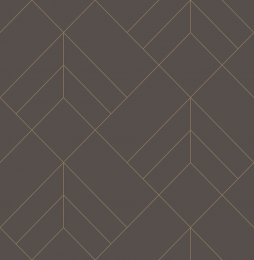 A Street Prints Sander Brown & Gold Wallpaper