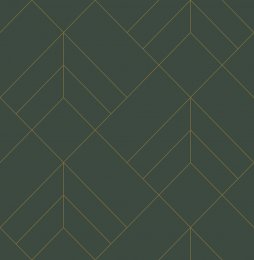 A Street Prints Sander Green & Gold Wallpaper
