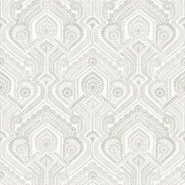 A Street Prints Fernback Grey Wallpaper