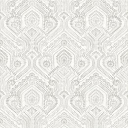 A Street Prints Fernback Grey Wallpaper