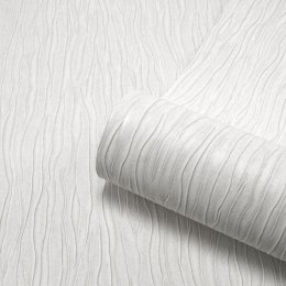 Belgravia Decor Tiffany Texture White Wallpaper Roll
