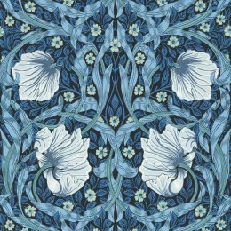 Morris & Co Pimpernel Midnight/Opal Wallpaper