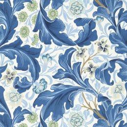 Morris & Co Leicester Paradise Blue Wallpaper