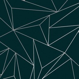 Teal Wallpaper Geometric Floral Plains