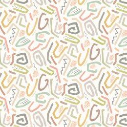 OHPOPSI Squiggle Laurel & Sand Wallpaper ABS50124W