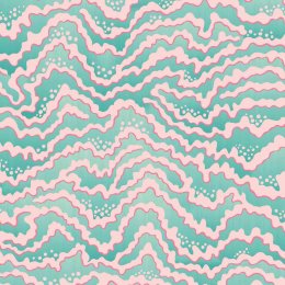 OHPOPSI Contour Bubblegum & Mint Wallpaper IKA50118W