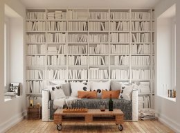 Origin Murals Library White Mural Room