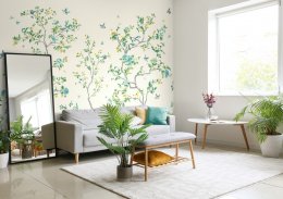 Origin Oriental Flower Tree Natural Mural Room