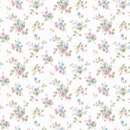 Galerie Pretty Prints Blossom Mini Cream / Pink / Green / Blue Wallpaper