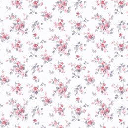 Galerie Pretty Prints Blossom Mini Cream / Red / Grey Wallpaper