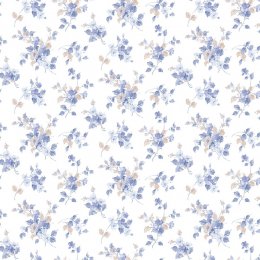 Galerie Pretty Prints Blossom Mini Cream & Blue Wallpaper