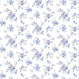 Galerie Pretty Prints Blossom Mini Cream & Blue Wallpaper