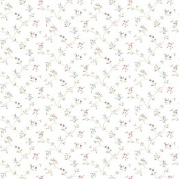 Galerie Pretty Prints Small Floral Trail Pink / Blue / Green / Purple Wallpaper