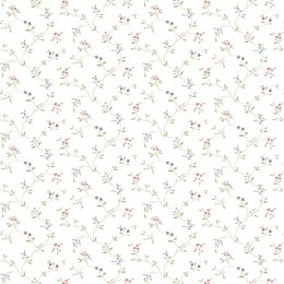 Galerie Pretty Prints Small Floral Trail Pink / Blue / Green / Purple Wallpaper