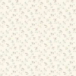 Galerie Pretty Prints Small Floral Trail Pink / Blue / Green / Purple Wallpaper