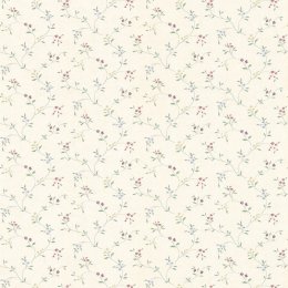 Galerie Pretty Prints Small Floral Trail Pink / Blue / Green / Purple Wallpaper