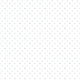 Galerie Pretty Prints Lulu Spot Blue & Beige Wallpaper