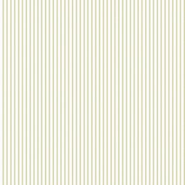 Galerie Pretty Prints Ticking Stripe White & Olive Wallpaper