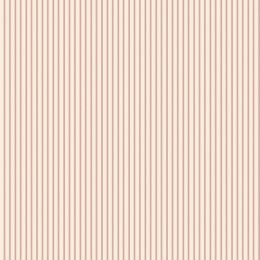 Galerie Pretty Prints Ticking Stripe Cream & Red Wallpaper