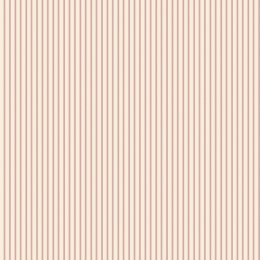 Galerie Pretty Prints Ticking Stripe Cream & Red Wallpaper