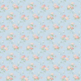 Galerie Pretty Prints Mini Hydrangea Trial Blue / Pink / Green Wallpaper