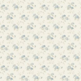 Galerie Pretty Prints Mini Hydrangea Trial Cream / Blue / Beige Wallpaper