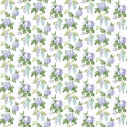 Galerie Pretty Prints Mini Rose White / Purple / Turquoise / Green Wallpaper