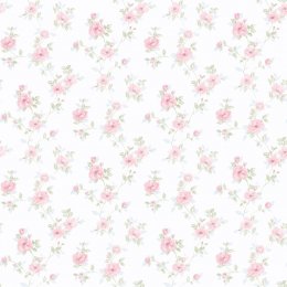Galerie Pretty Prints Mini Rose Trail Blue / Pink / Green Wallpaper