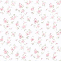 Galerie Pretty Prints Mini Rose Trail Blue / Pink / Green Wallpaper