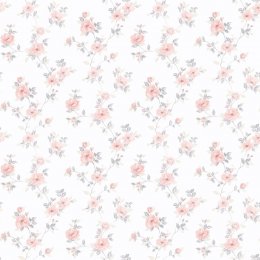 Galerie Pretty Prints Mini Rose Trail Grey / Pink / Beige Wallpaper