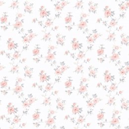 Galerie Pretty Prints Mini Rose Trail Grey / Pink / Beige Wallpaper
