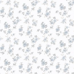 Galerie Pretty Prints Mini Rose Trail Blue / Beige / Grey Wallpaper